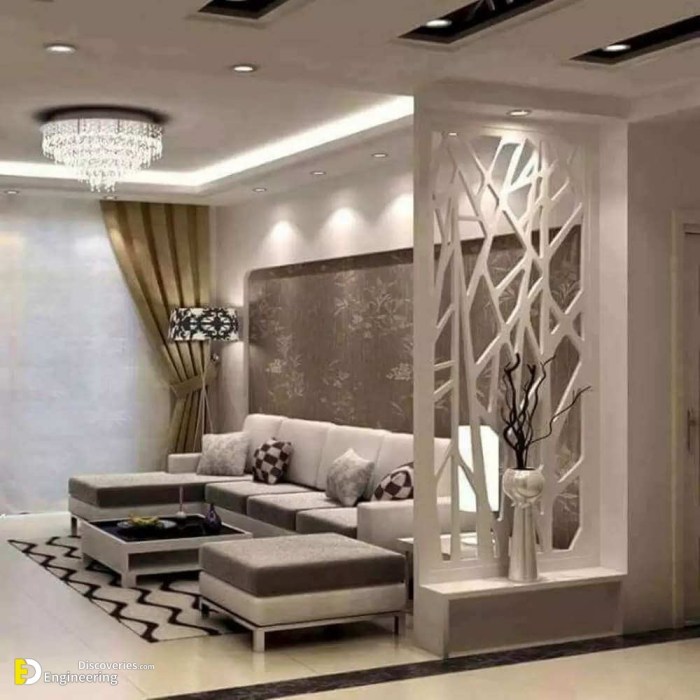 Decorative partition wall design for home